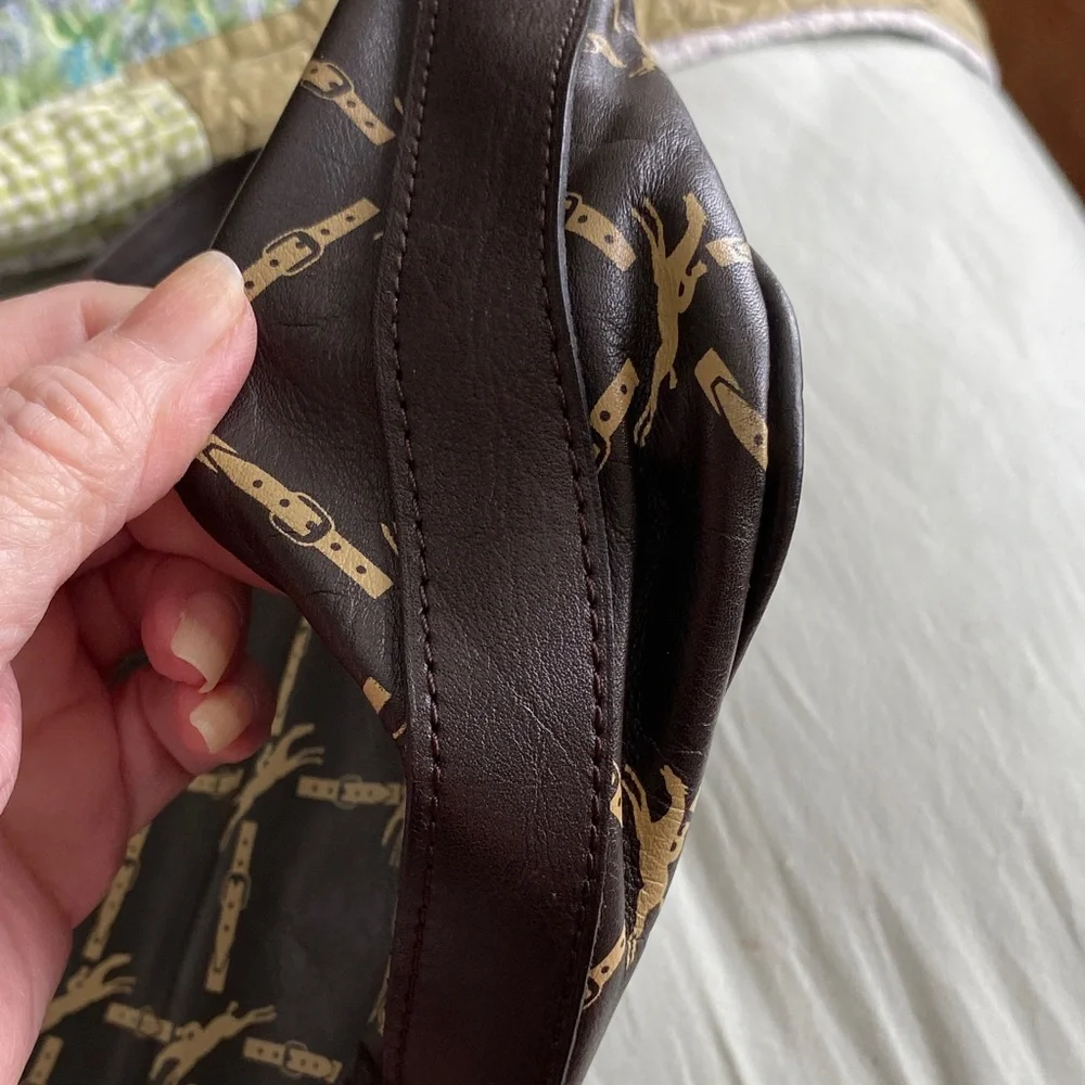Longchamp brown messenger bag. - Picture 11 of 11